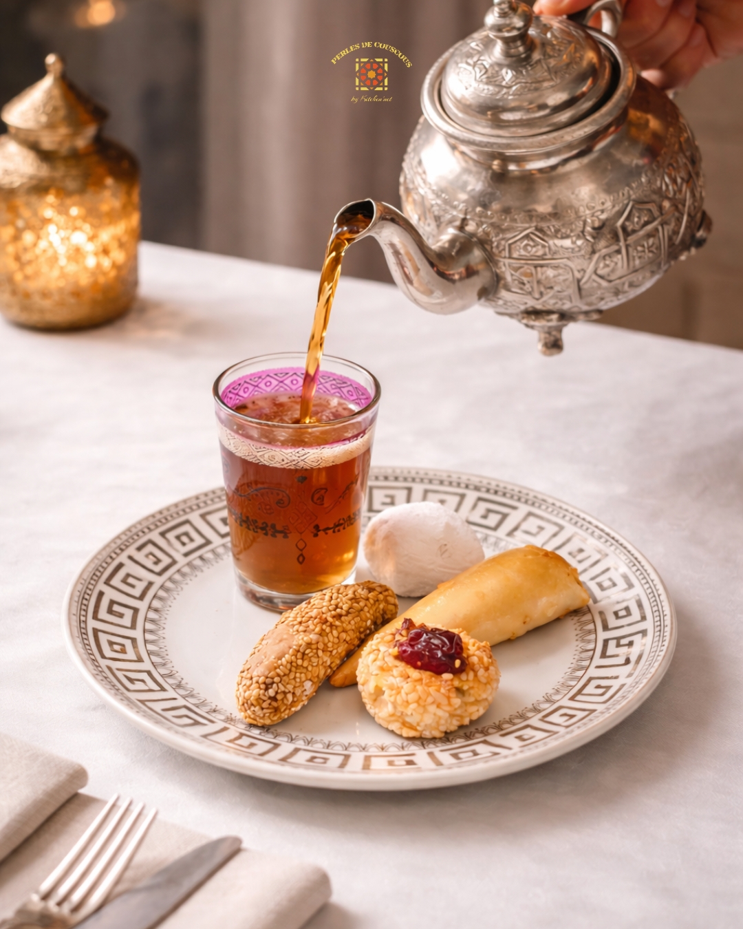 Gâteau oriental à la pièce Perles de Couscous